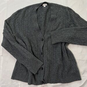 NWOT J CREW GREY CARDIGAN